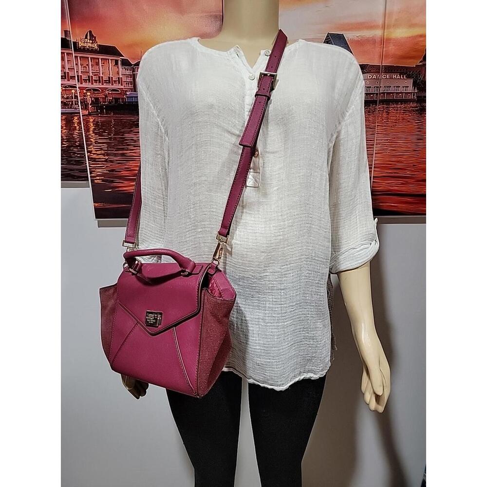 Kate Spade, Laurel Wesley Place CrossBody Shoulder Top Handle Bag burgundy #CB3 - Picture 2 of 15